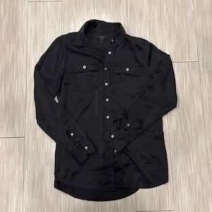 J Crew Silk Button Down Blouse